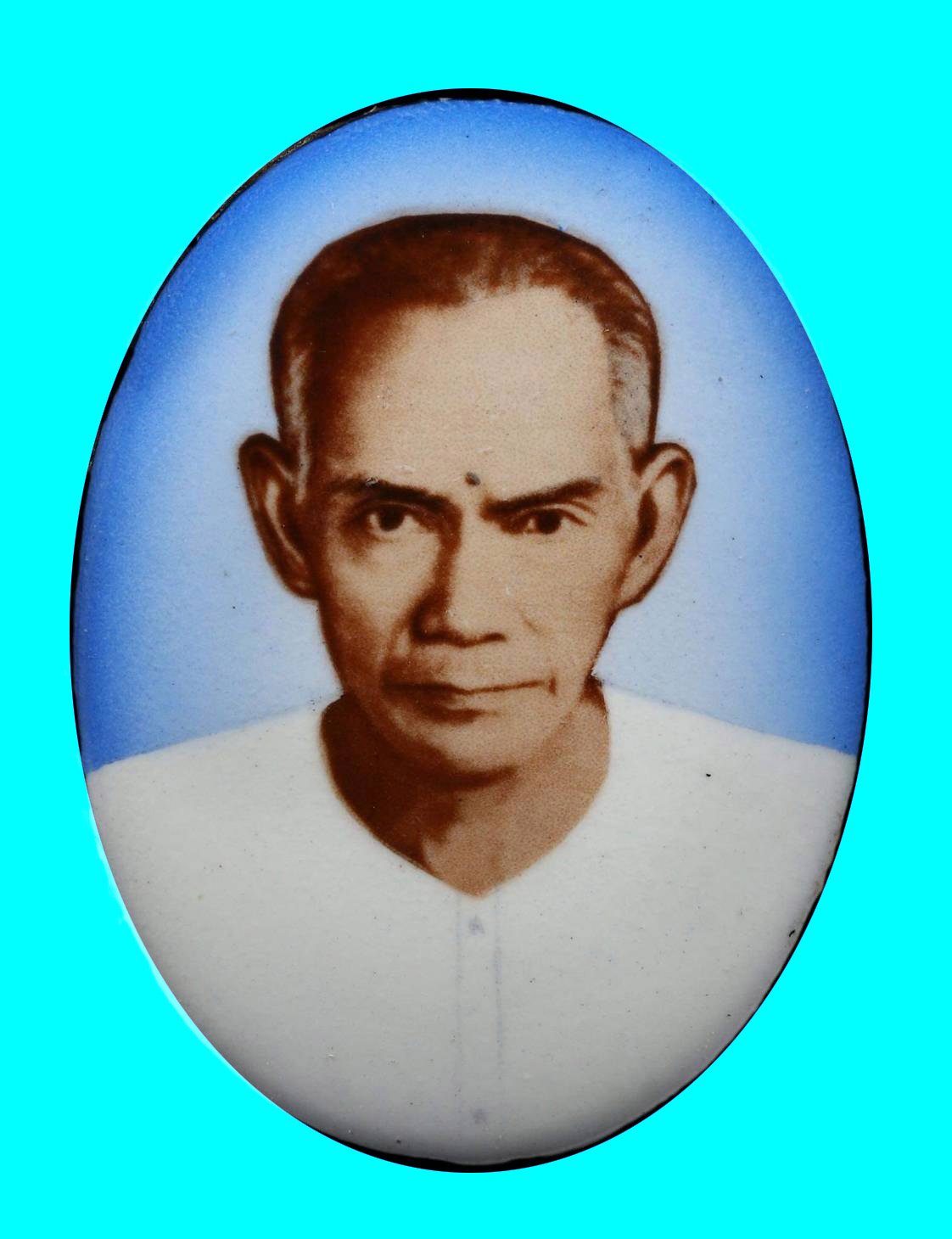 297179 ล็อกเก็ตแป๊ะโรงสี (อาจารย์โง้วกิมโคย) พิมพ์จัมโบ้ หน้าหนุ่ม ฉากฟ้า ปี2519 จ.ปทุมธานี 